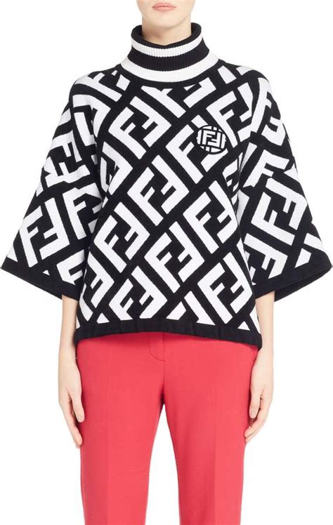 fendi ponchi|fendi poncho nordstrom.